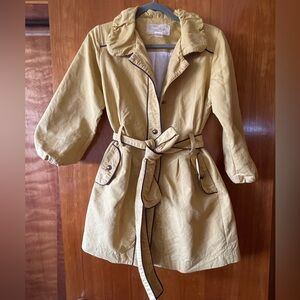 Anthropologie Nick & Mo Yellow Trench Coat